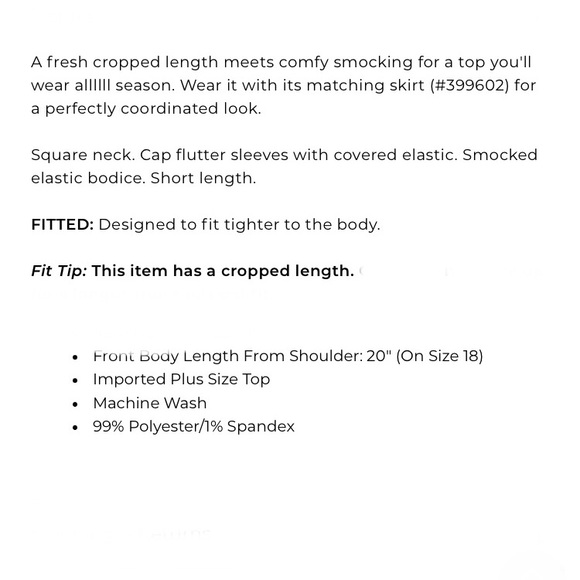 NWT LANE BRYANT Crop Top - Picture 4 of 5